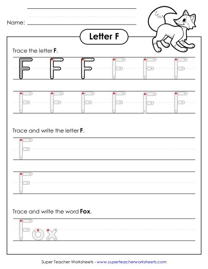 Uppercase F (Outlined Letters)