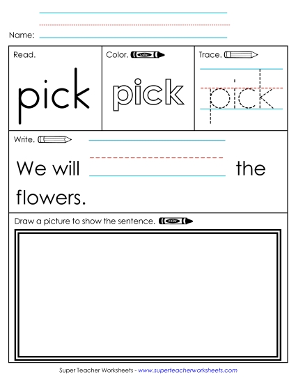 Worksheet 3: Pick