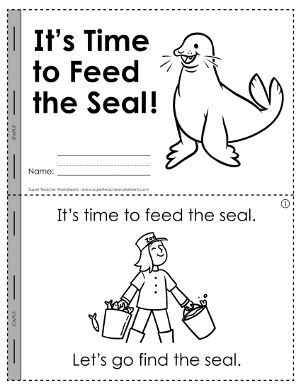 Mini-Book: Time to Feed the Seal!