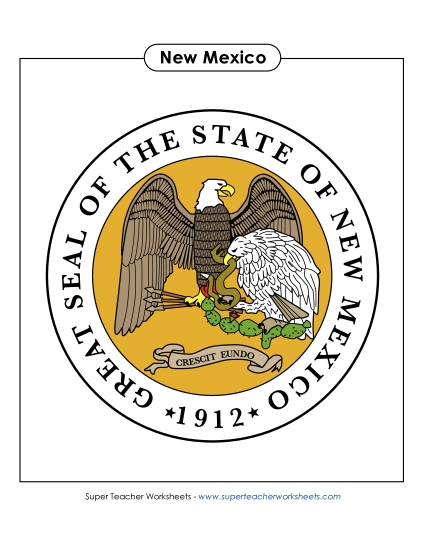 New Mexico State Seal (Full-Color Version)