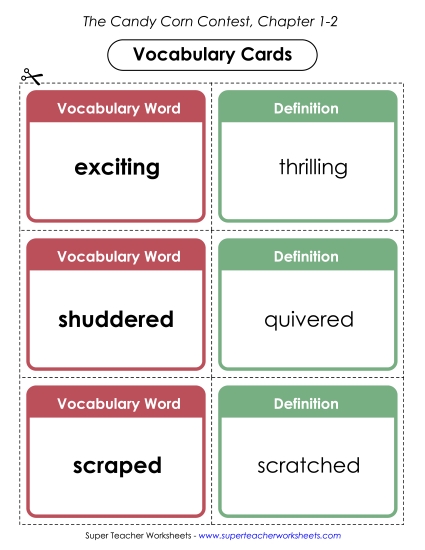 Vocabulary Cards for Chapters 1-2