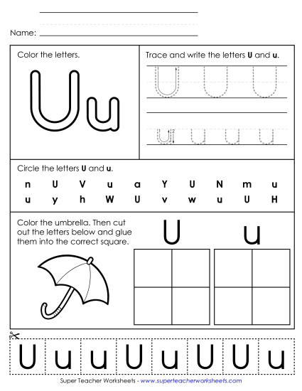 Letter U - Mixed Skills (Basic)