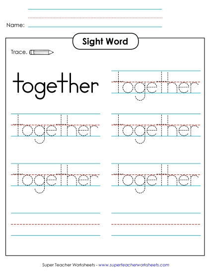 Trace the Word: Together