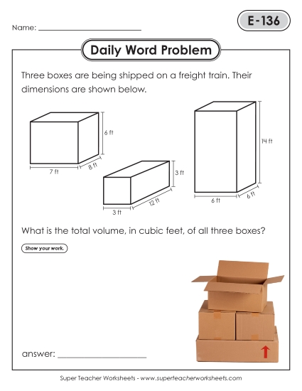 Daily Word Problems <br>E-136 through E-140