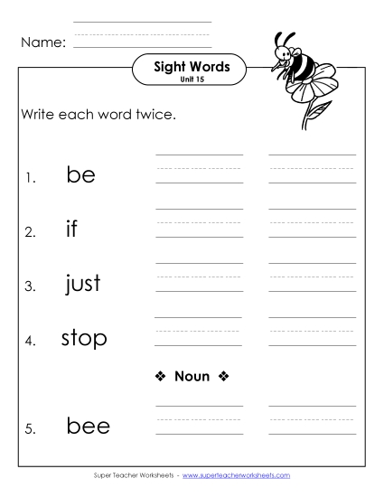 Write Twice (Unit 15)