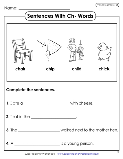 Sentences with CH Words