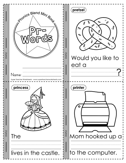 Mini-Book: Pr- Words