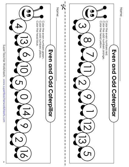 Even-Odd Caterpillars: Coloring