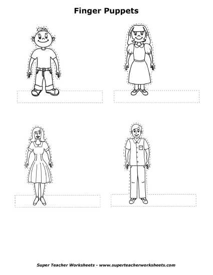 Human Finger Puppets