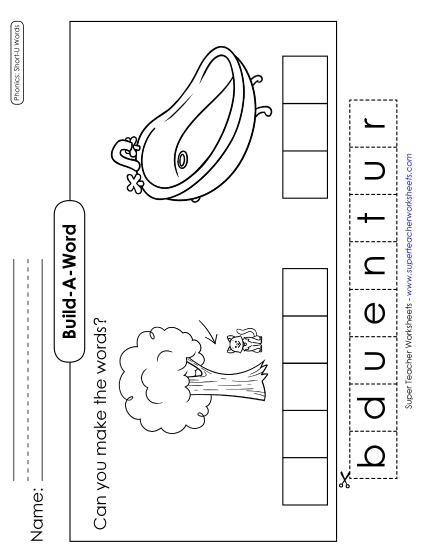 Build-a-Word: Under & Tub
