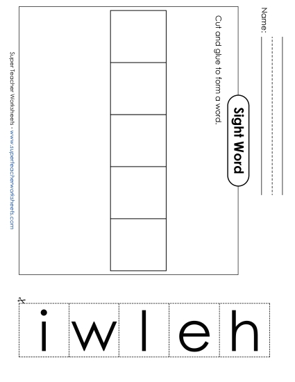 Large Cut-and-Glue: While