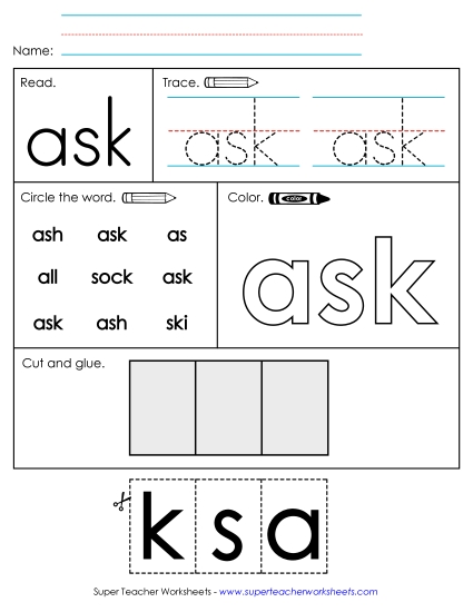 Worksheet 2: Ask
