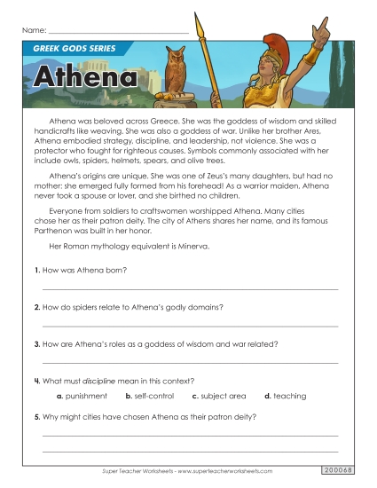 Greek Gods Series: Athena