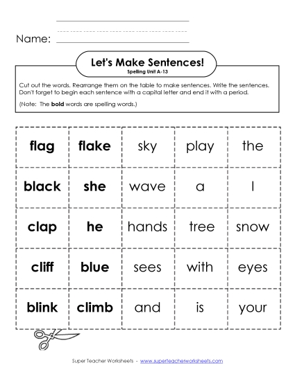 Let\'s Build Sentences (A-13)