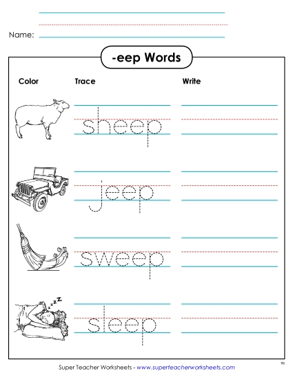 Trace and Write (-eep)