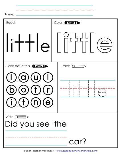 Worksheet 1: Little
