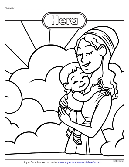 Coloring Page: Hera
