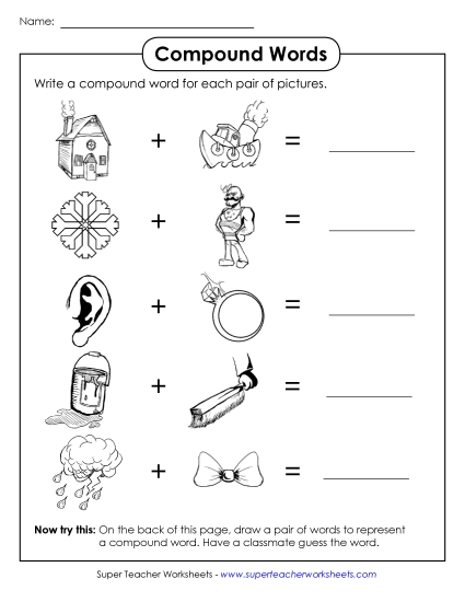Compound Word Picture Puzzles #1