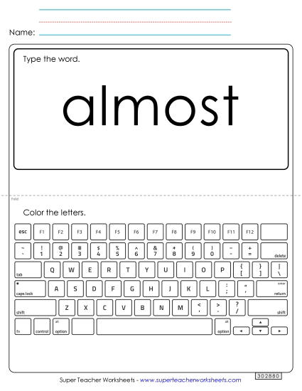 Type the Word: Almost