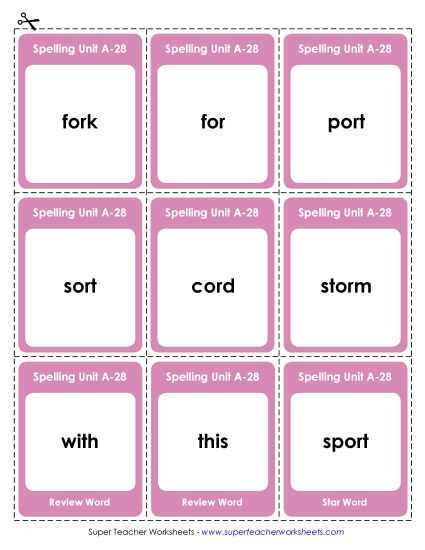 Flashcards (A-28)