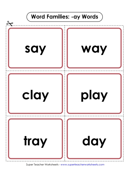 Flashcards (-ay)