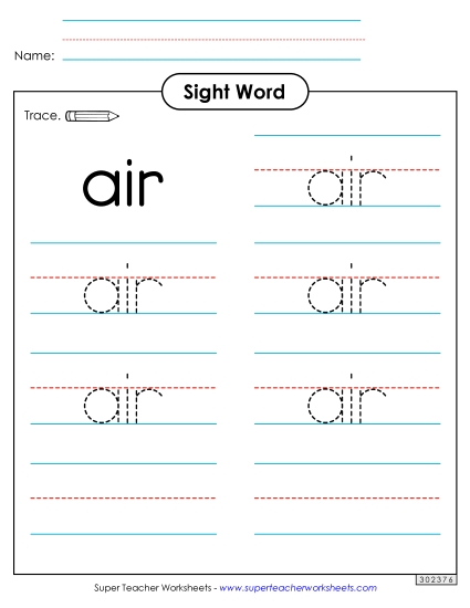 Trace the Word: Air