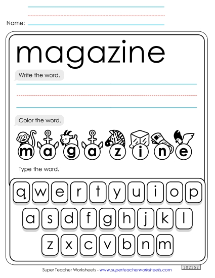 Write, Color, Type: Magazine