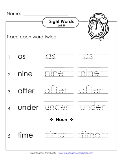 Trace Twice (Unit 29)