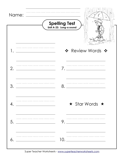 Spelling Test (A-23)