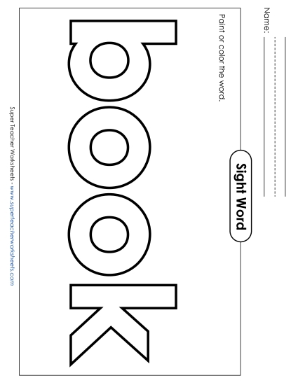 Paint or Color: Book