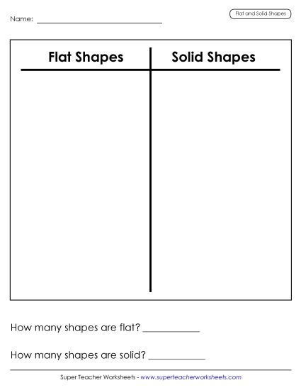 Flat - Solid Shape Sort