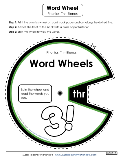 Word Wheel (Thr- Words)