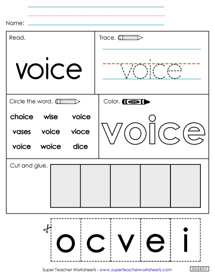 Worksheet 2: Voice