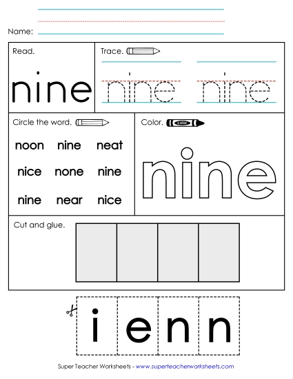 Nine (Sight Word)