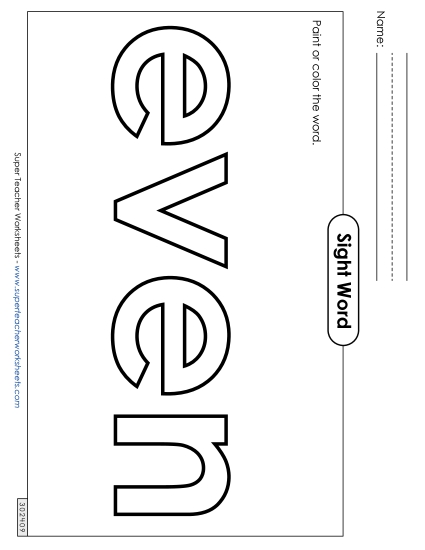 Paint or Color: Even