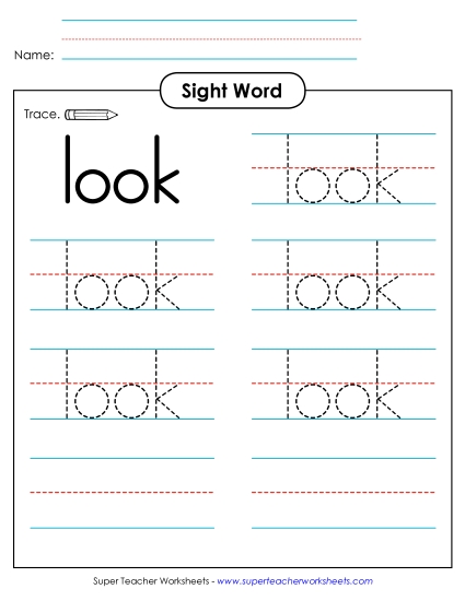 Trace the Word: Look