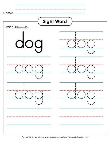 Trace the Word: Dog