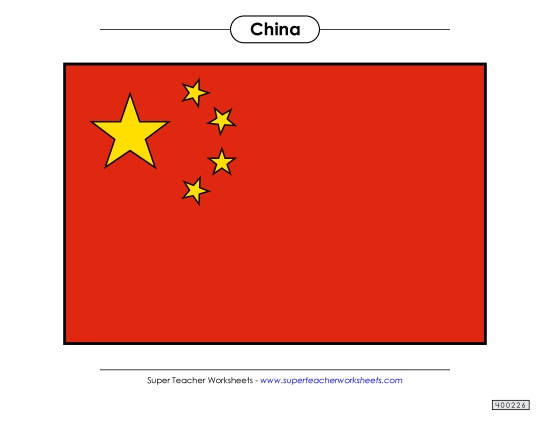 Chinese Flag (Full Color)