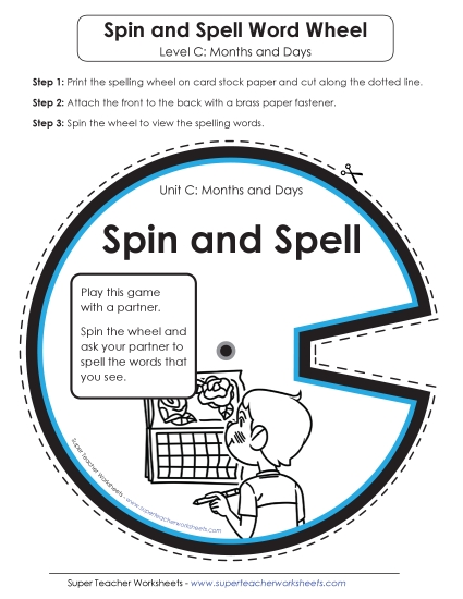 Spin and Spell (C-Months and Days) 