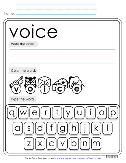 Write, Color, Type: Voice