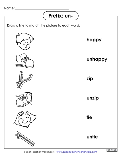 Prefixes Matching (un-) 