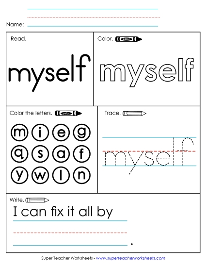 Worksheet 1: Myself