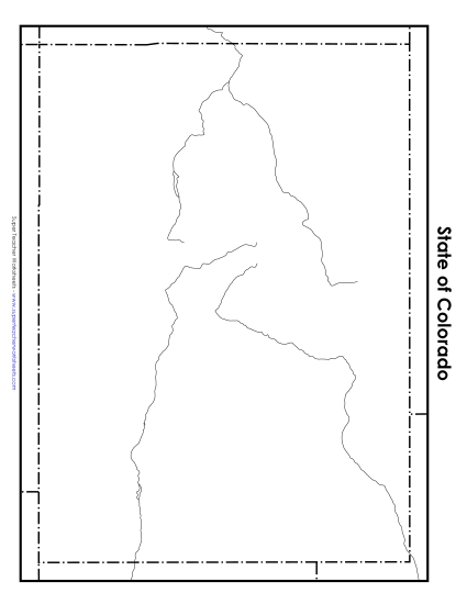 Colorado: Blank Map