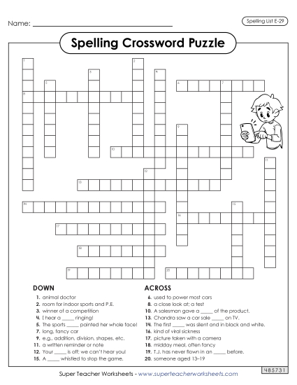 Crossword (E-29)
