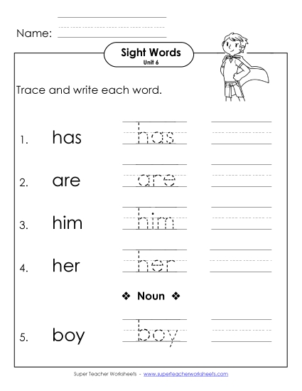 Read, Trace, Write (Unit 6)