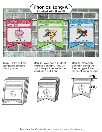 Pennants (Long A Words)