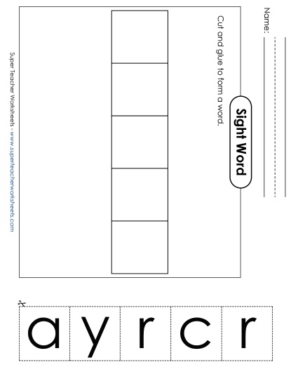 Large Cut-and-Glue: Carry