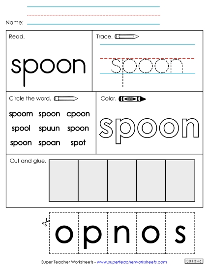 Worksheet 2: Spoon