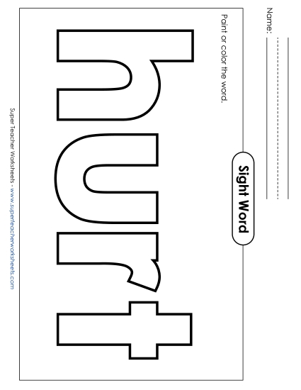 Paint or Color: Hurt