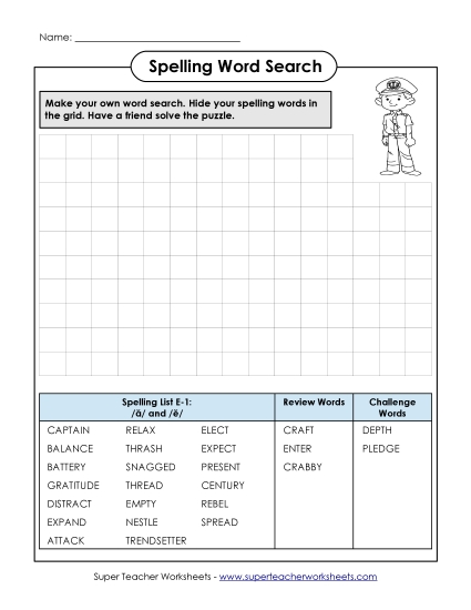 Make a Word Search (E-1)